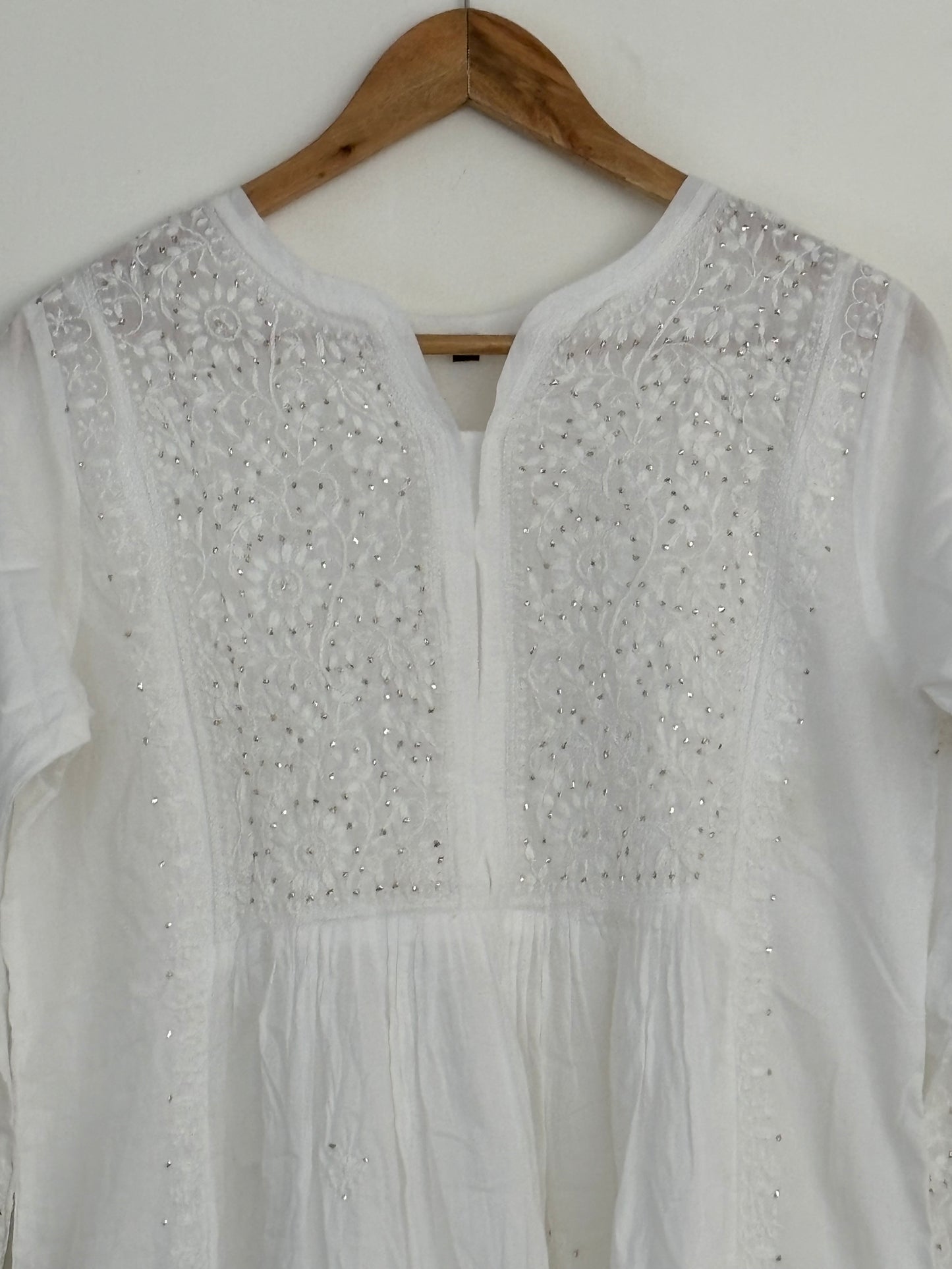 White Chikankari Kurta