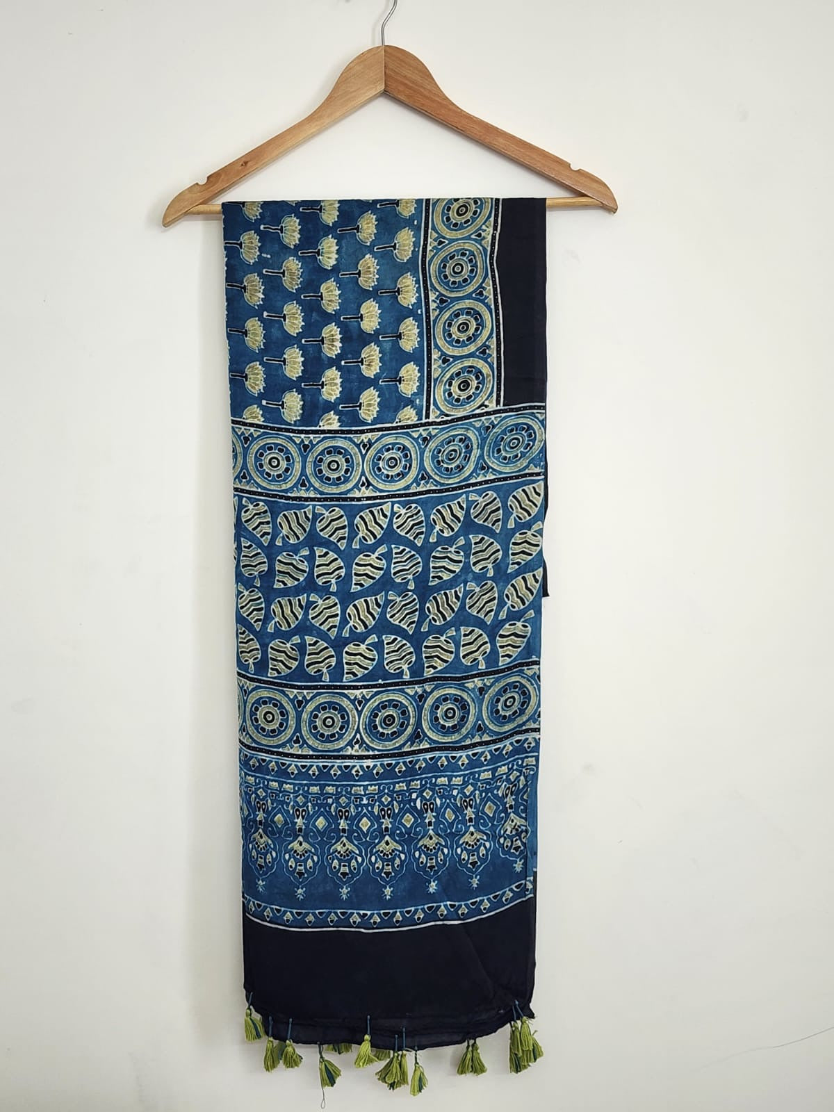 Ajrakh modal silk dupatta